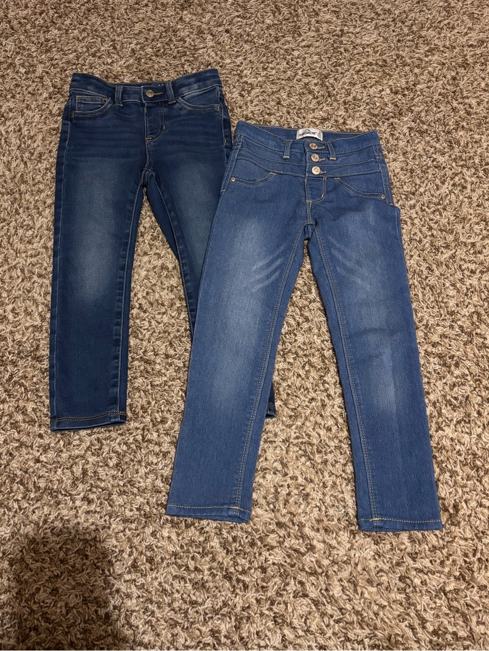 2 Pair Toddler Girls' Skinny Jeans - 5T